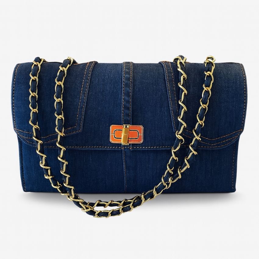 MIDNIGHT LUXE DENIM BAG