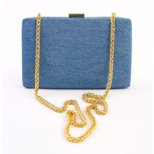 SOFIA GOLDEN DENIM CLUTCH