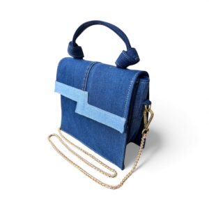 Medium Geo Denim Bag