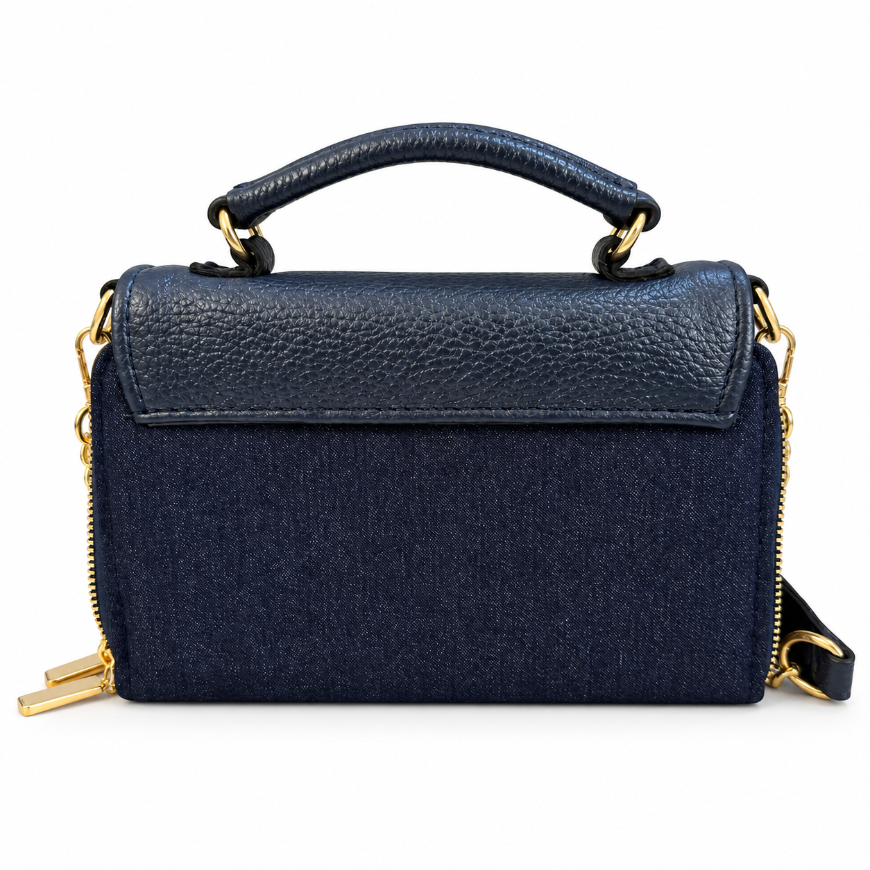 Cloe Wallet Crossbody Bag – Navy & Navy Denim - Image 2
