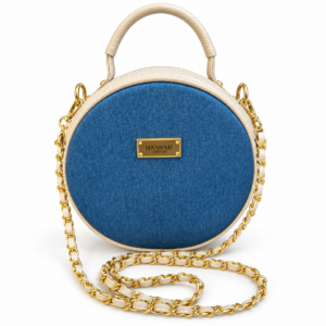 Ophia Round Soft Denim Crossbody Bag-Sand Beige (Copy)