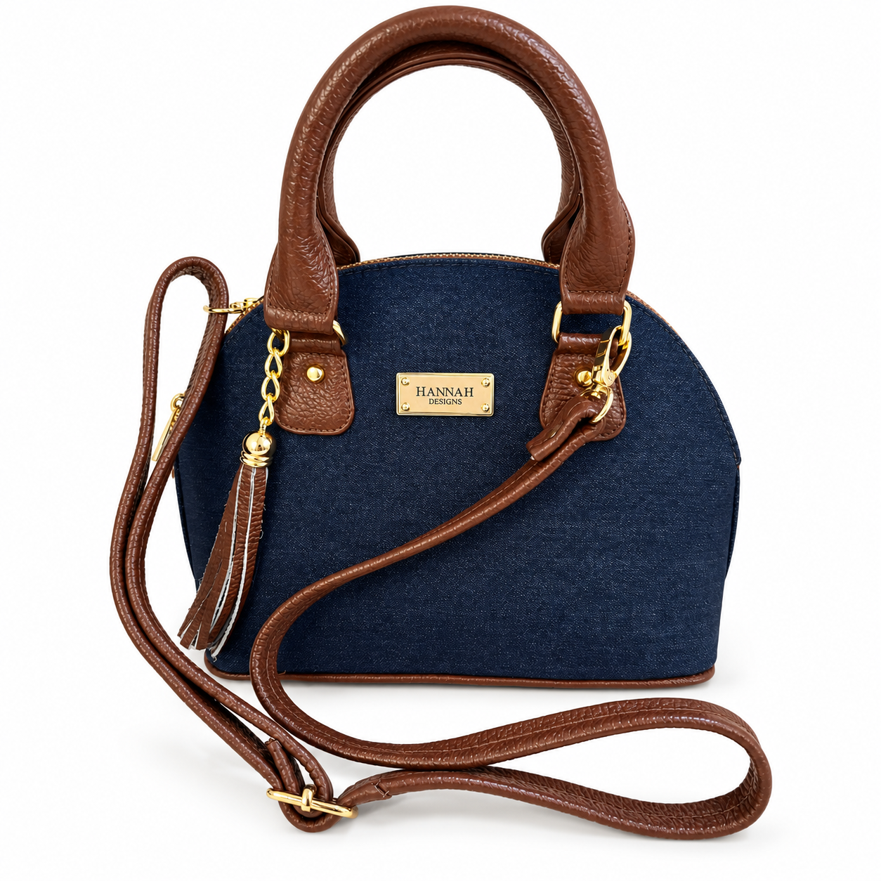 Cophia Denim Top Handle & Crossbody Bag - Image 3